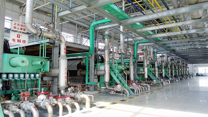 湖南陽煤恒通化工股份有限公司40萬噸每年離子膜燒堿項目安裝建设