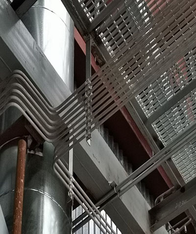 松原市長青生物質熱電聯産項目儀表管管路敷設