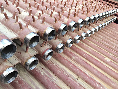 武清區垃圾焚燒發電項目水冷壁磨口、對口焊接